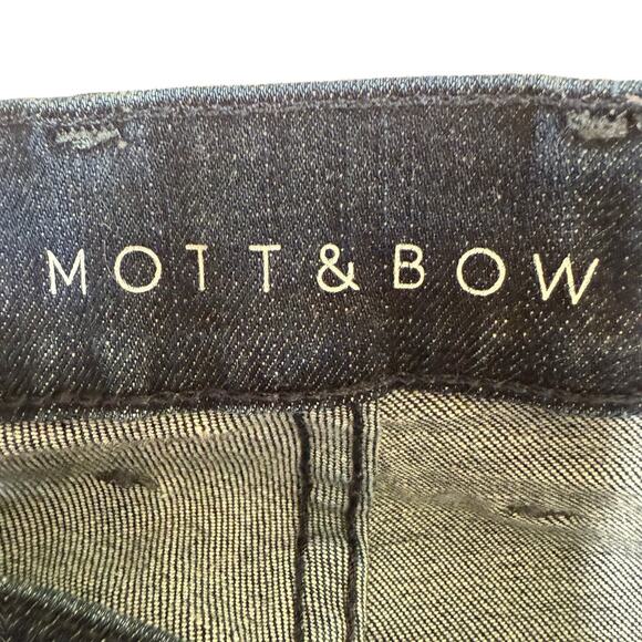 Mott & Bow Mott And Bow STRAIGHT CROSBY JEANS 36 X 30 Dark Blue Stretch Midrise - Picture 6 of 11